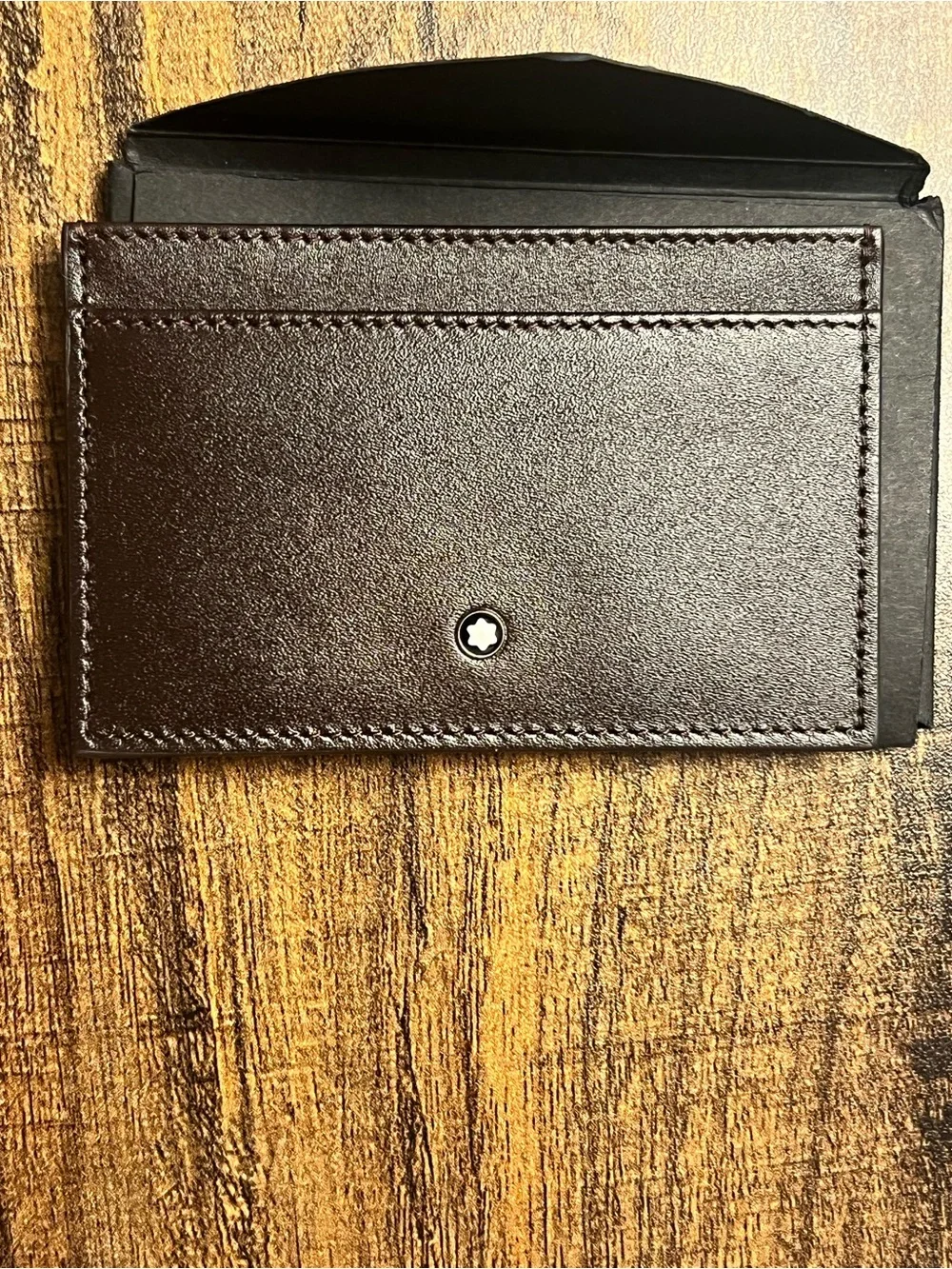 Montblanc Leather Business Card Holder / Card Case – Mint / Unused